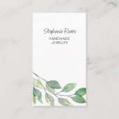 Carte De Visite Joaillier vert moderne (Devant)