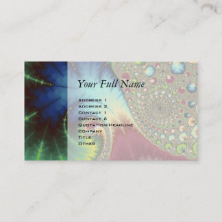 Carte De Visite Joanie 50 Fractal Art