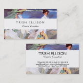 Carte De Visite Joaquin Sorolla Femmes Promenade Plage (Devant / Derrière)