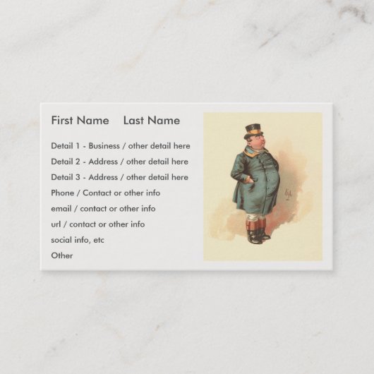 Carte De Visite Joe (Le Gros Garçon) Kyd, Dickens The Pickwick Pap (Devant)