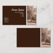 Carte De Visite Jogging dans le parc (Devant / Derrière)