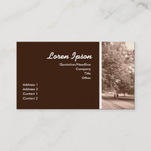 Carte De Visite Jogging dans le parc