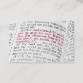 Carte De Visite John 3:16 (Devant)