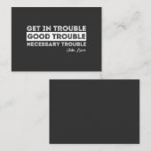 Carte De Visite John Lewis - Citation à propos des problèmes (Devant / Derrière)