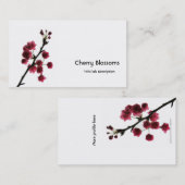 Carte De Visite Joie se développante/Sakura rouge (Devant / Derrière)