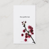 Carte De Visite Joie se développante/Sakura rouge (Dos)