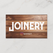 Carte De Visite Joinery Carpenters (Dos)