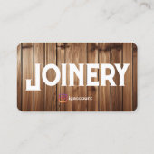 Carte De Visite Joinery Design Modèle (Dos)