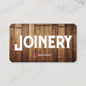 Carte De Visite Joinery Modèle Conception Bois (Dos)