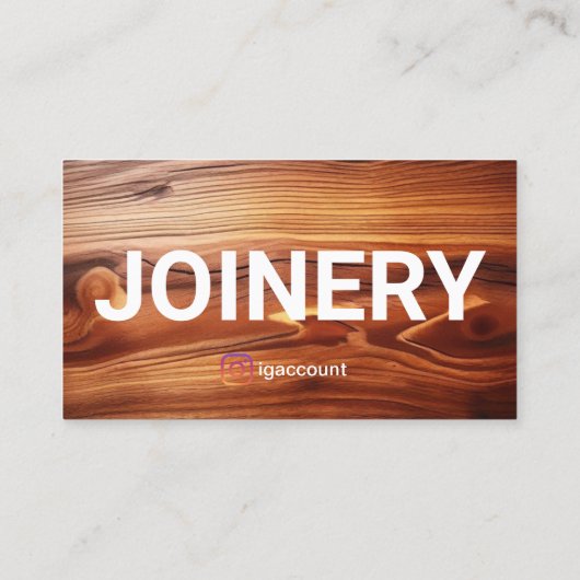 Carte De Visite Joinery stylé (Dos)