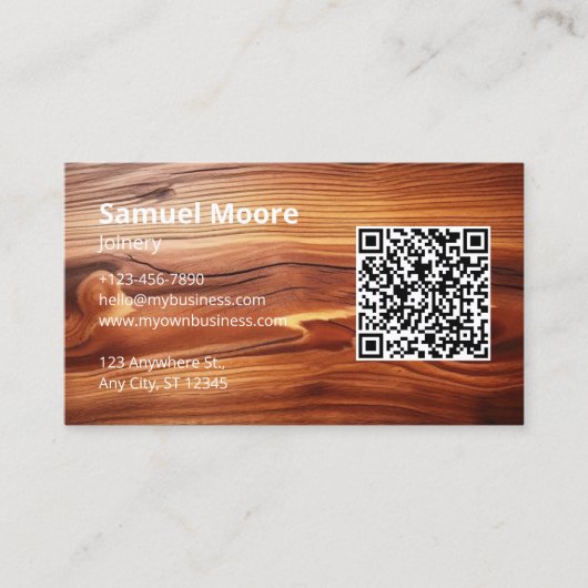 Carte De Visite Joinery stylé (Devant)