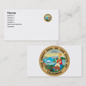Carte De Visite Joint d'état de la Californie (Devant / Derrière)
