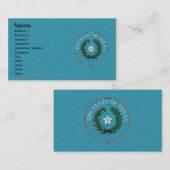 CARTE DE VISITE JOINT D'ÉTAT DU TEXAS (Devant / Derrière)