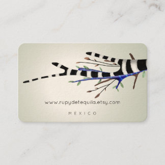 Carte De Visite Joli arbre bleu violet