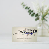 Carte De Visite Joli arbre bleu violet (Debout devant)