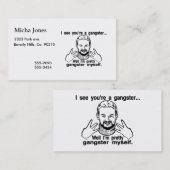 Carte De Visite Joli bandit moi-même (Devant / Derrière)