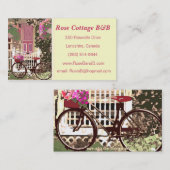 Carte De Visite Joli Bed & Breakfast Floral / Location de gîtes (Devant / Derrière)