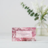Carte De Visite Joli Boho rose Crystal Arts de guérison (Debout devant)