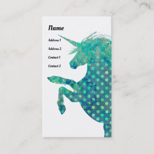 Carte De Visite Joli Boho Unicorn