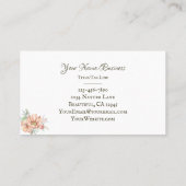 Carte De Visite Joli cactus et cactus à fleurs (Dos)