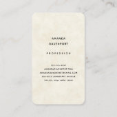 Carte De Visite Joli Cerf Aquarellé Posé En Bas Boho (Dos)