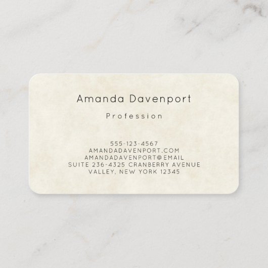 Carte De Visite Joli Cerf Aquarellé Posé En Bas Boho (Dos)