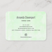 Carte De Visite Joli Cheval Brown allongé dans l'herbe (Dos)