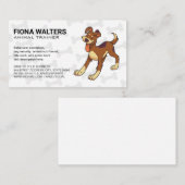 Carte De Visite Joli chien souriant (Devant / Derrière)