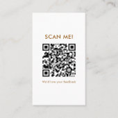 Carte De Visite Joli code QR de révision sur présentoir à biscuits (Devant)