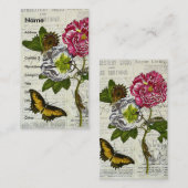 Carte De Visite Joli collage Vintage (Devant / Derrière)