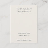 Carte De Visite Joli collier d'oreille florale Banksia autochtone (Dos)