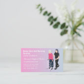 Carte De Visite Joli compagnon principal ou aidant professionnel â (Debout devant)