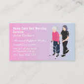 Carte De Visite Joli compagnon principal ou aidant professionnel â (Devant)