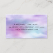 Carte De Visite Joli concepteur graphique de ciel coloré (Dos)