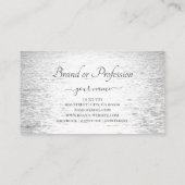 Carte De Visite Joli coucher de soleil d'argent sur l'Ocean Profes (Dos)