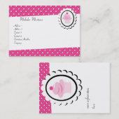 Carte De Visite Joli Cupcake (Devant / Derrière)