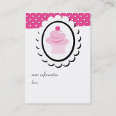 Carte De Visite Joli Cupcake (Dos)