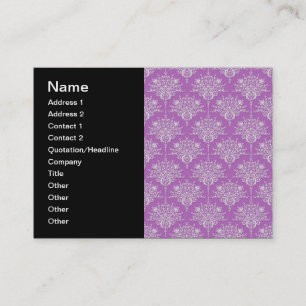 Carte De Visite Joli damas violet et blanc