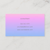 Carte De Visite Joli Dégradé du coucher de soleil d'été (Dos)