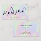 Carte De Visite Joli design élégant et élégant maquillage holograp (Devant / Derrière)