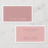 Carte De Visite Joli Design tendance élégant élégant et élégant sa (Devant / Derrière)