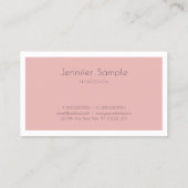Carte De Visite Joli Design tendance élégant élégant et élégant sa (Dos)