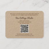 Carte De Visite Joli drapeau kraft Merci pour votre commande Code  (Dos)