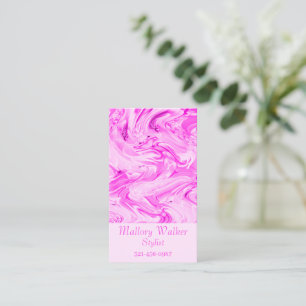 Carte De Visite Joli En Rose Chaud Rose Rose Rose Rose