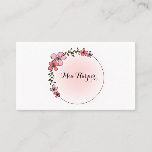 Carte De Visite Joli et professionnel personnalisé (Devant)