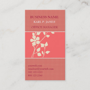 Carte De Visite Joli été floral