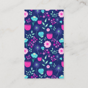 Carte De Visite Joli fond à motif floral