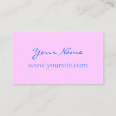 Carte De Visite Joli Fractalscope rose et pastel (Dos)