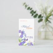 Carte De Visite Joli Iris fleuriste professionnel (Debout devant)