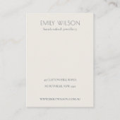 Carte De Visite Joli Jardin Papillons Papillons Écran de collier (Dos)